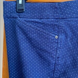 Massini Navy Blue Straight Leg Pants